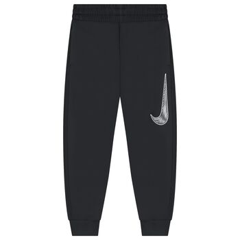 Boys Black Logo Joggers