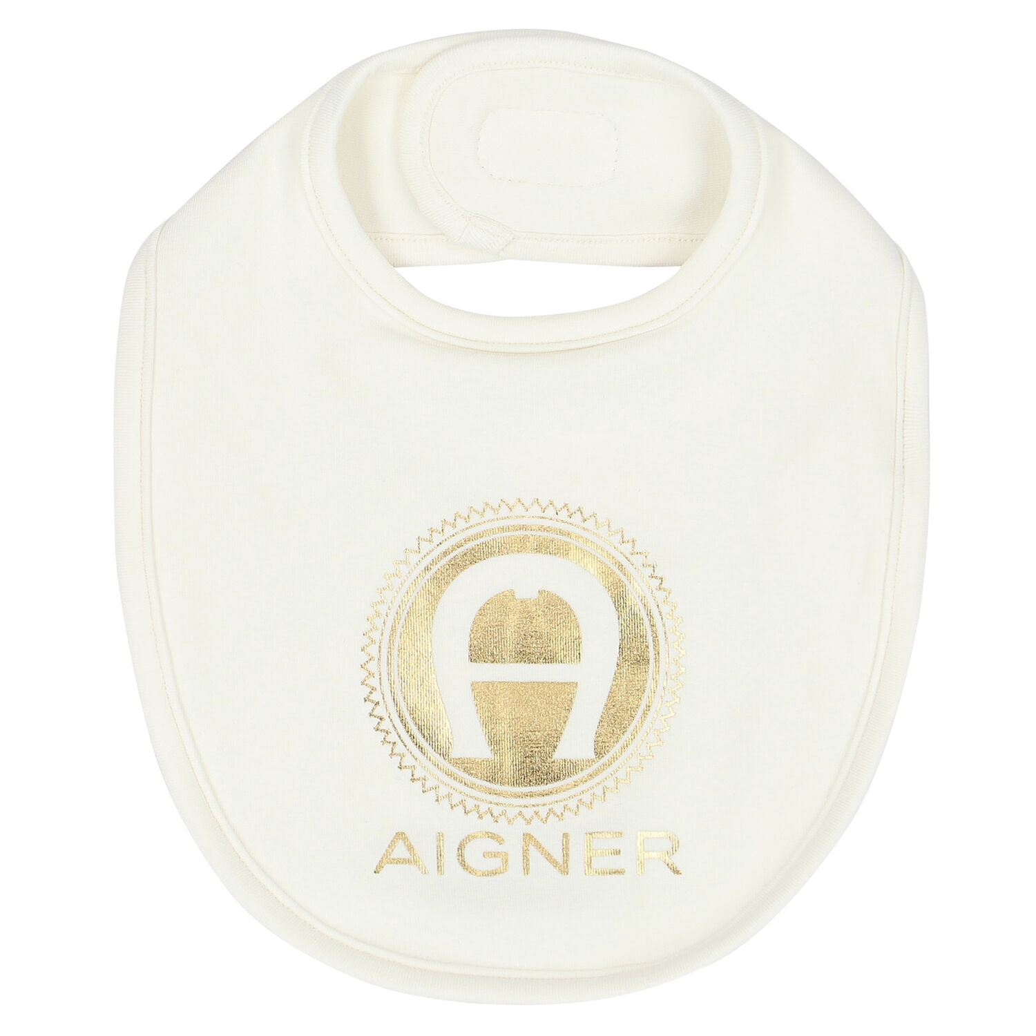 مريلة بالشعار باللون العاجي والذهبي, 1, hi-res