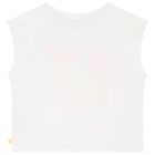 Girls White Embellished T-Shirt, 1, hi-res