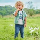 بنطلون أولاد رياضي دنيم باللون الأزرق, 1, hi-res