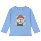 Younger Boys Blue Lenticular Long Sleeve Top, 1, hi-res