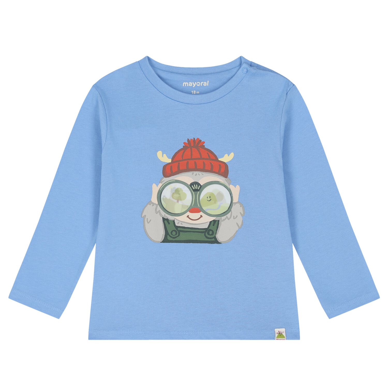 Younger Boys Blue Lenticular Long Sleeve Top, 1, hi-res
