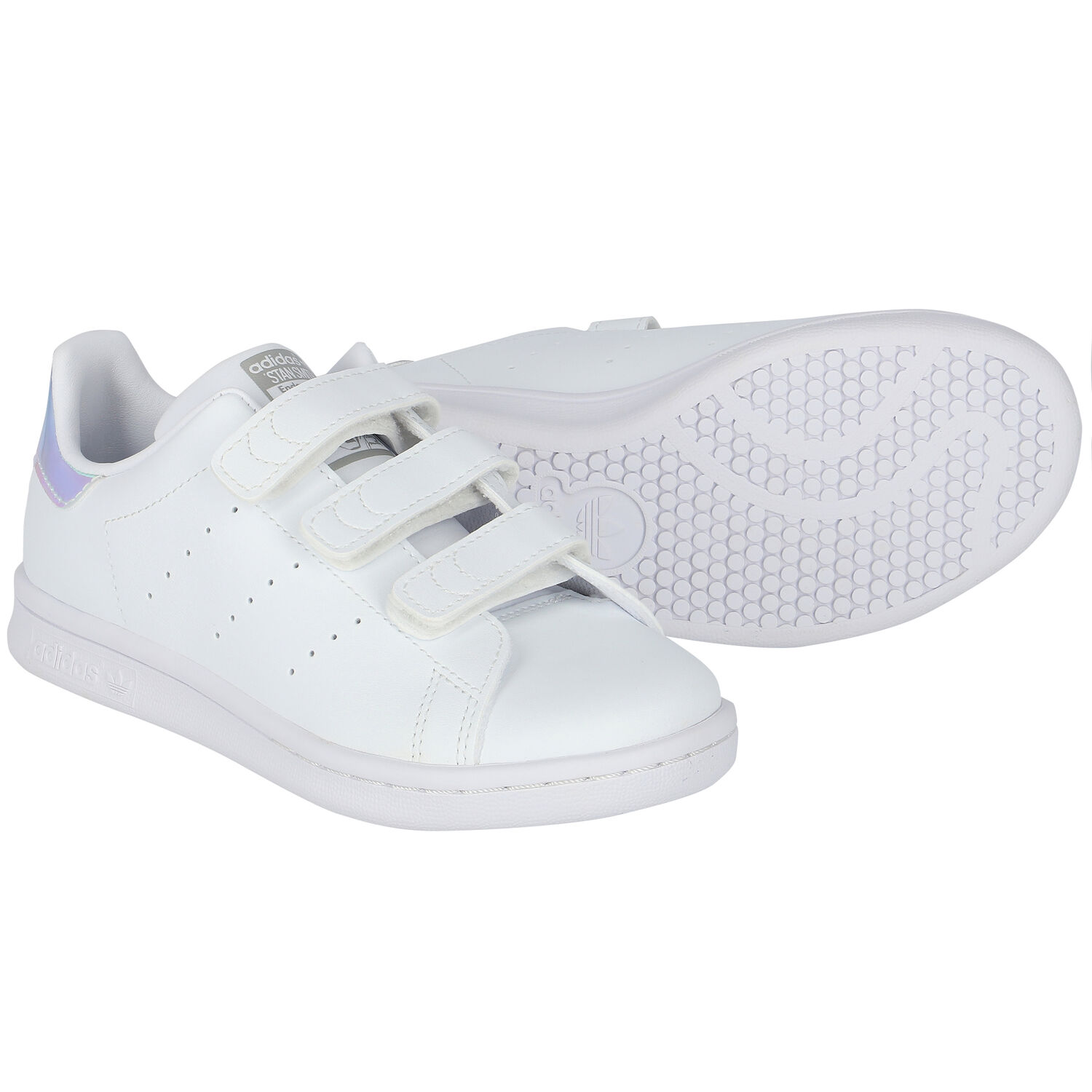 White Iridescent Stan Smith Trainers, 3, hi-res
