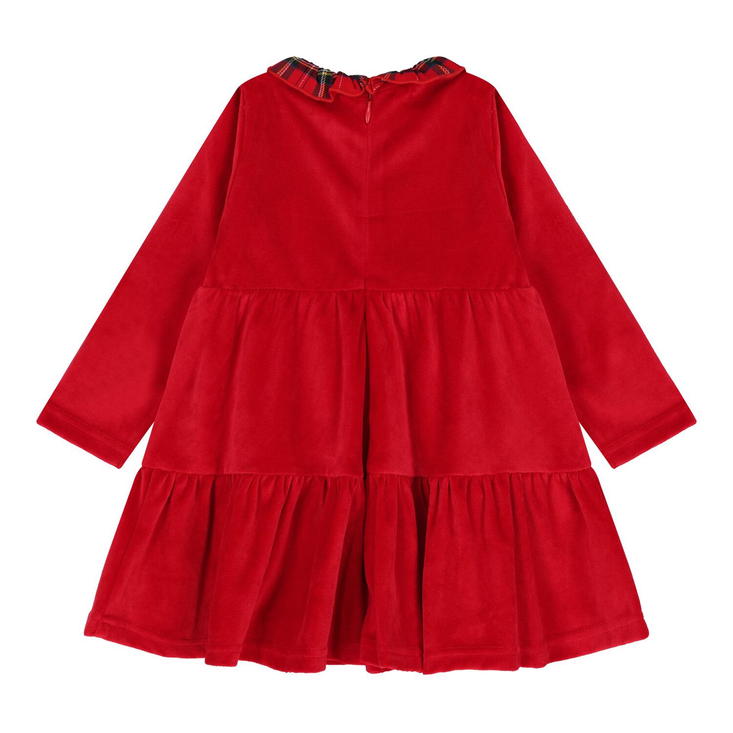 فستان بنات بفيونكه باللون الاحمر , 1, hi-res image number null