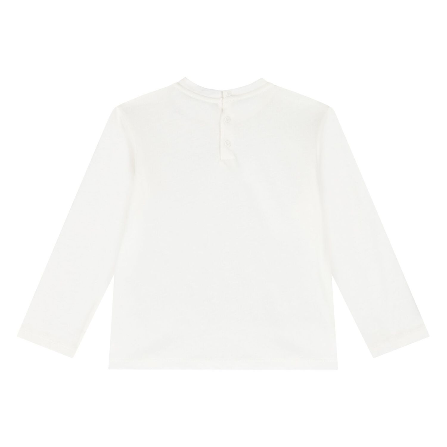 توب بأكمام طويلة بالشعار باللون الأبيض للأولاد  , 2, hi-res image number null
