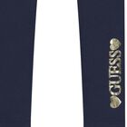 Girls Navy Blue Logo Leggings, 2, hi-res