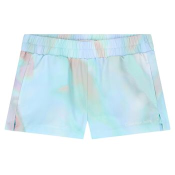 Girls Blue Logo Shorts