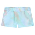 Girls Blue Logo Shorts, 1, hi-res