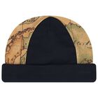 طقم ملابس أطفال أولاد باللونين الأزرق الداكن والبيج بنقشة خريطة جغرافية, 1, hi-res