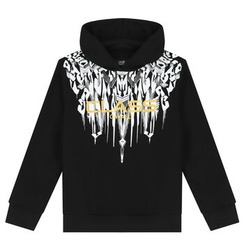 Black & Gold Logo Hooded Top