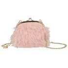Girls Pink Fringe Handbag, 1, hi-res