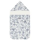 Ivory & Navy Blue Toile De Jouy Baby Nest, 1, hi-res