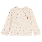 بدله رياضيه للاولاد باللون العاجى والازرق ( 2 قطعه ), 2, hi-res