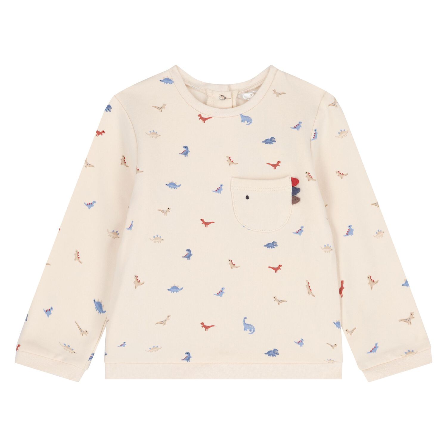 بدله رياضيه للاولاد باللون العاجى والازرق ( 2 قطعه ), 2, hi-res