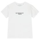 Girls White Logo T-Shirt, 1, hi-res