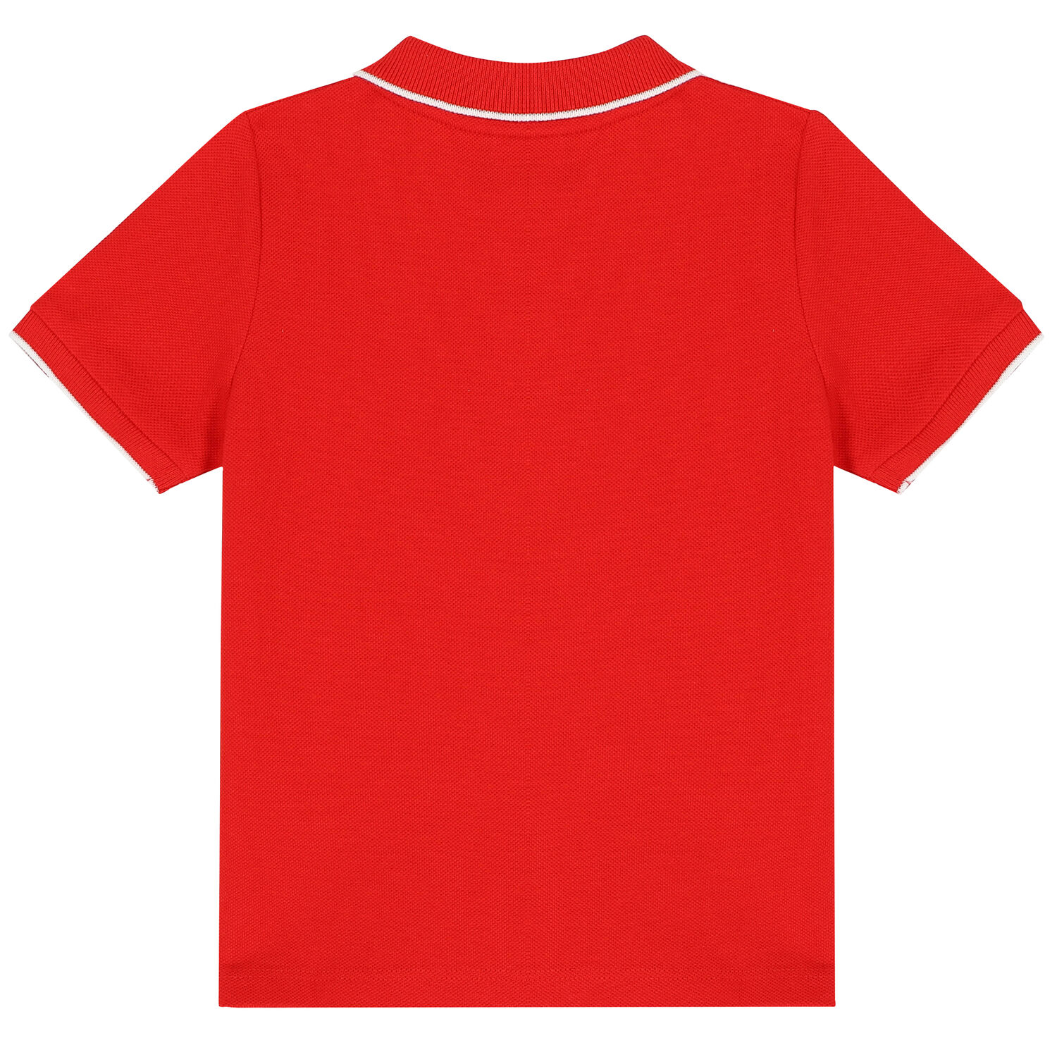 Younger Boys Red Logo Polo Shirt, 4, hi-res
