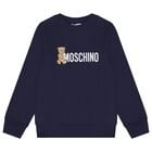 Navy Blue Teddy Bear Logo Sweatshirt, 2, hi-res