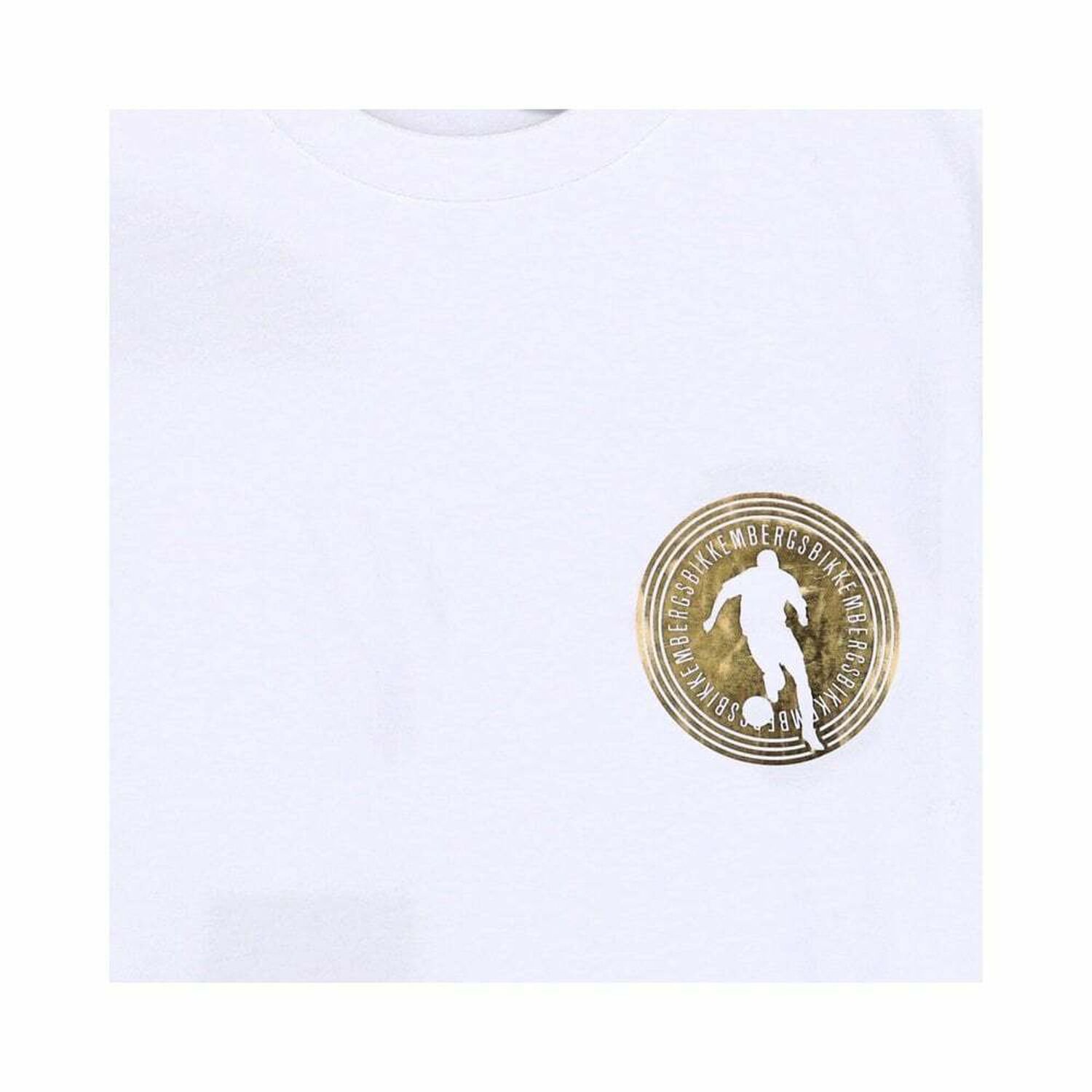 Boys White & Gold Cotton T-Shirt, 1, hi-res