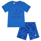 Blue Trefoil Logo Shorts Set, 1, hi-res
