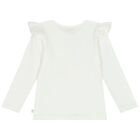 طقم بنات تنورة مزخرف باللون العاجي والبنفسجي, 3, hi-res