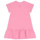 فستان بنات بطبعة باللون الوردي, 2, hi-res