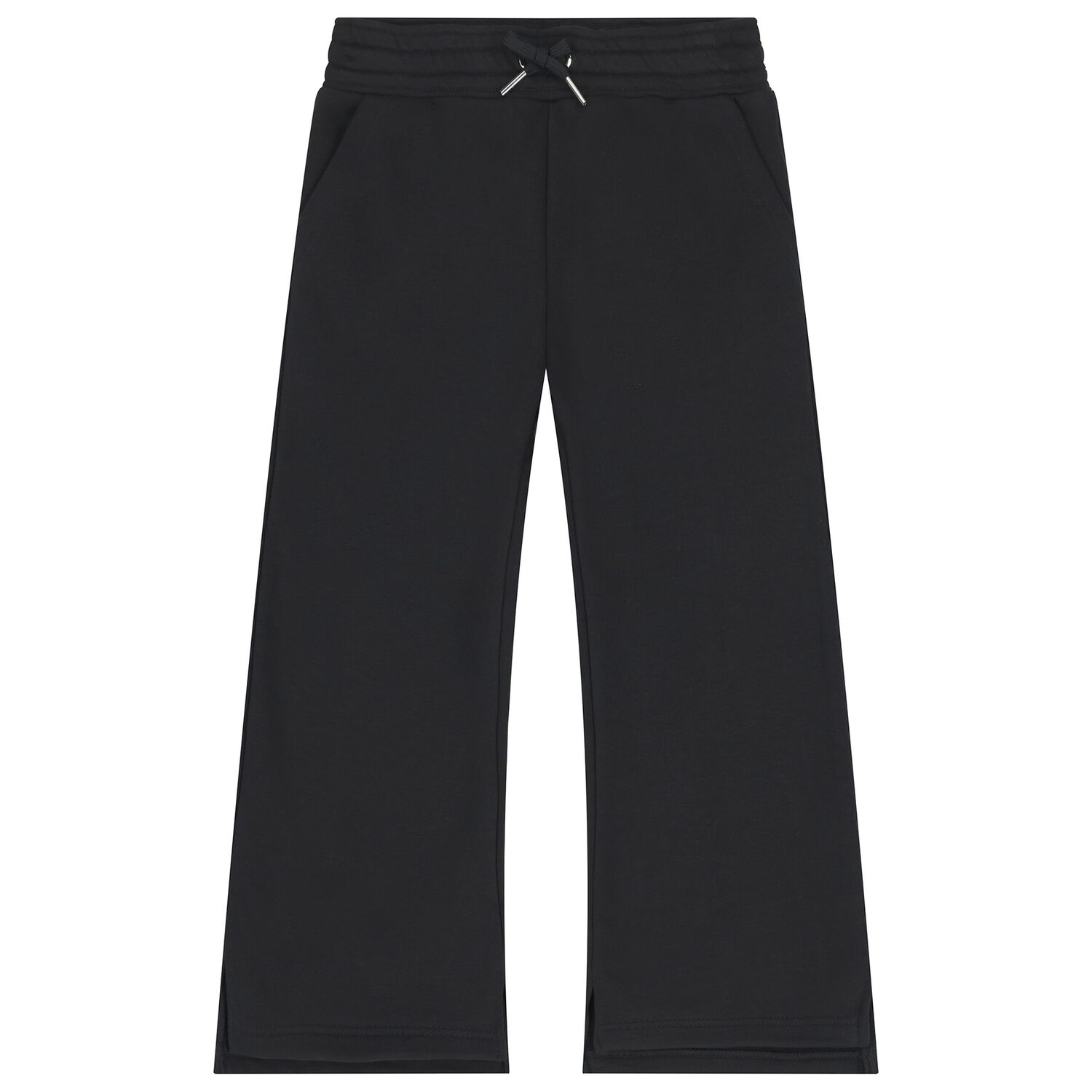 Girls Black Logo Joggers, 2, hi-res image number null