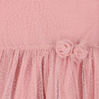 Younger Girls Pink Tulle Dress, 1, hi-res