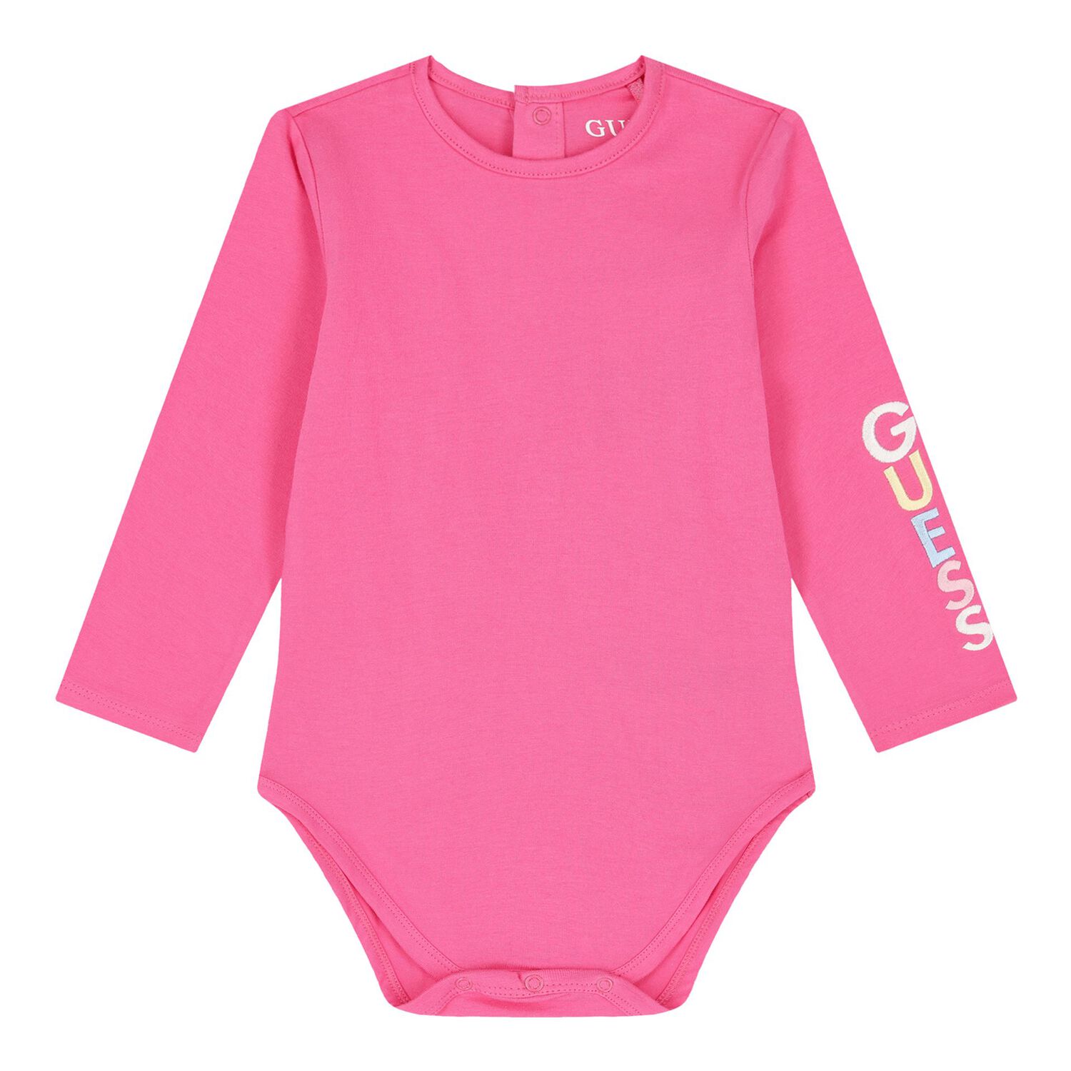 طقم بنات دونغري  باللون الوردي والأزرق, 1, hi-res