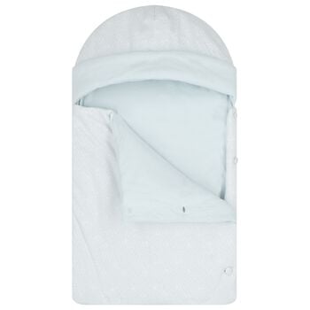 مدس أزرق بشعار الأطفال الرضع