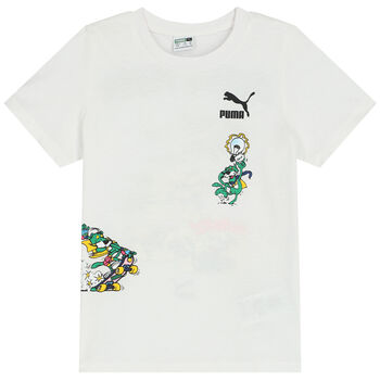 Boys White Logo T-Shirt