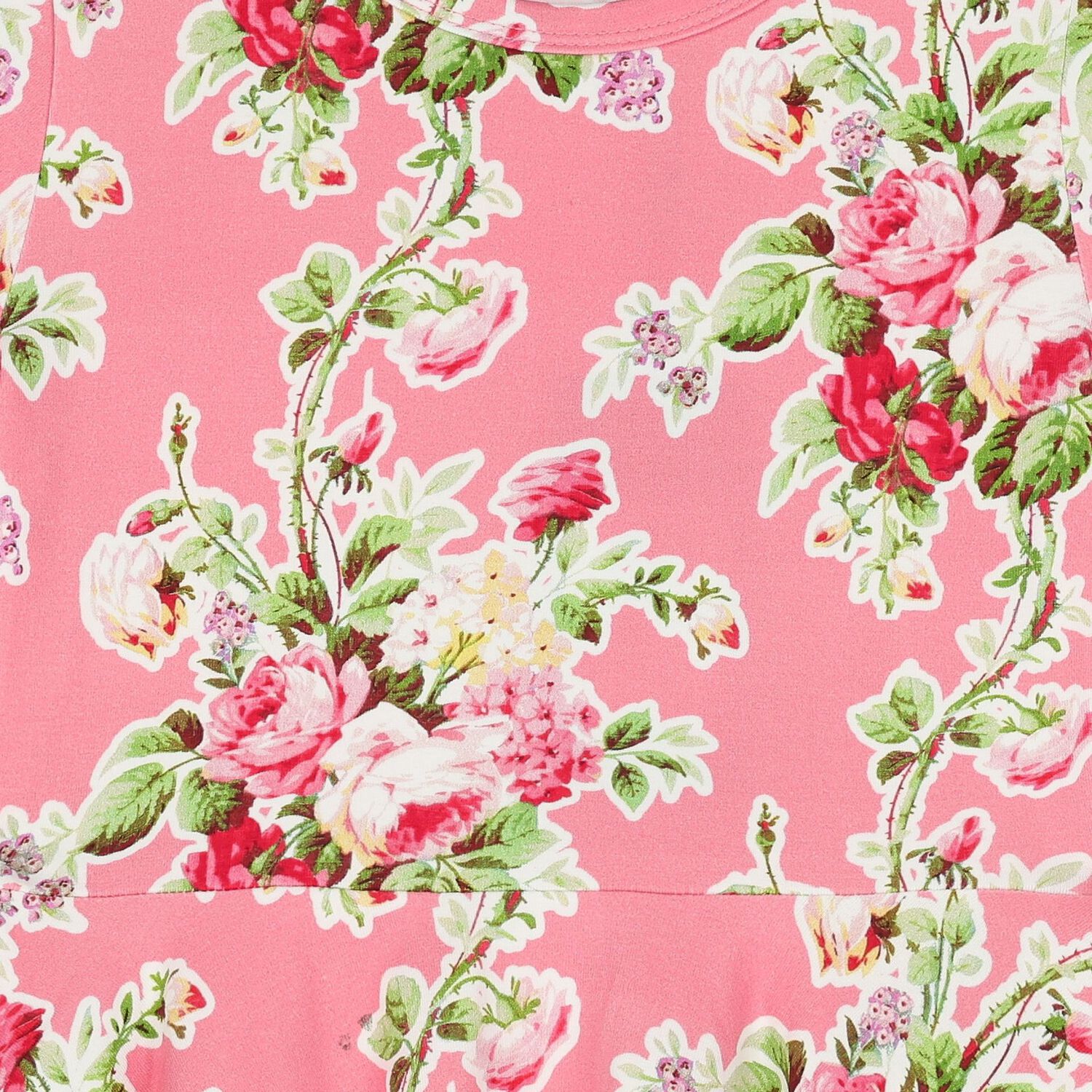 Girls Pink Floral Dress, 1, hi-res