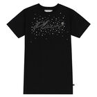 فستان بشعار الماس باللون الاسود, 1, hi-res