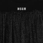 فستان بنات تول بالشعار باللون الاسود, 1, hi-res