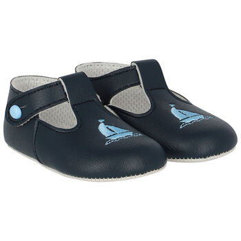 Navy Blue Pre Walker Baby Shoes