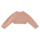 Younger Girls Pink Knitted Cardigan, 2, hi-res