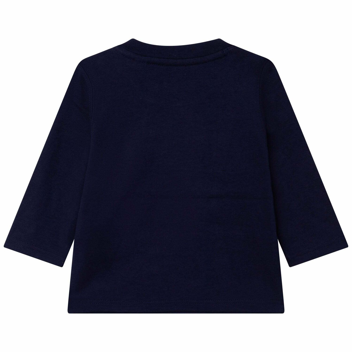 Younger Boys Navy Logo Top, 2, hi-res