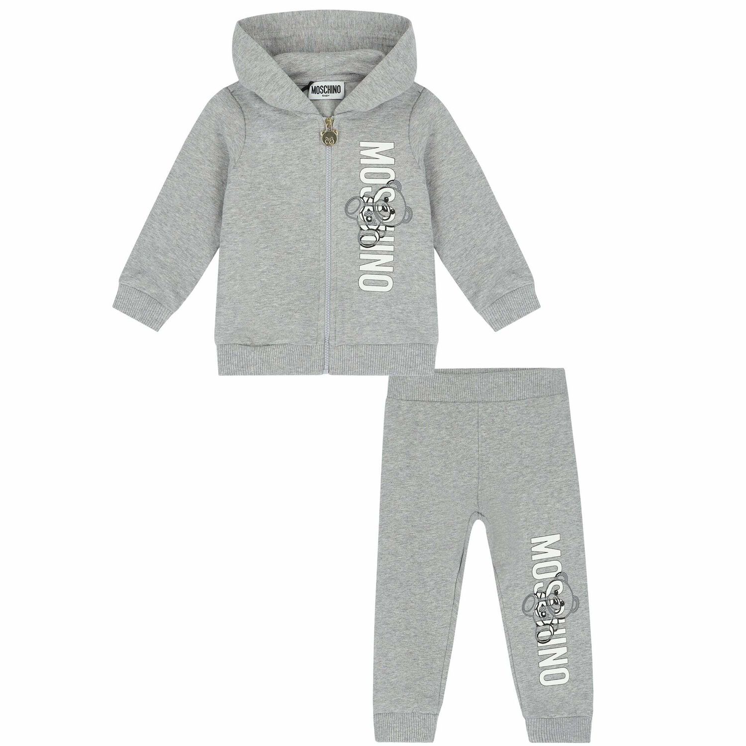 Grey Teddy Logo Tracksuit, 3, hi-res