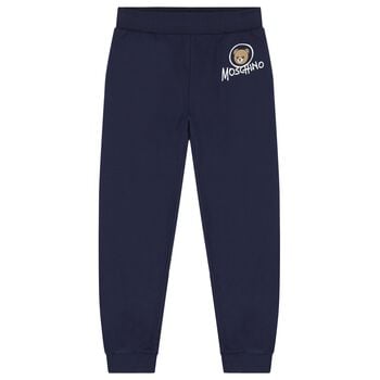 Navy Blue Teddy Bear Logo Joggers