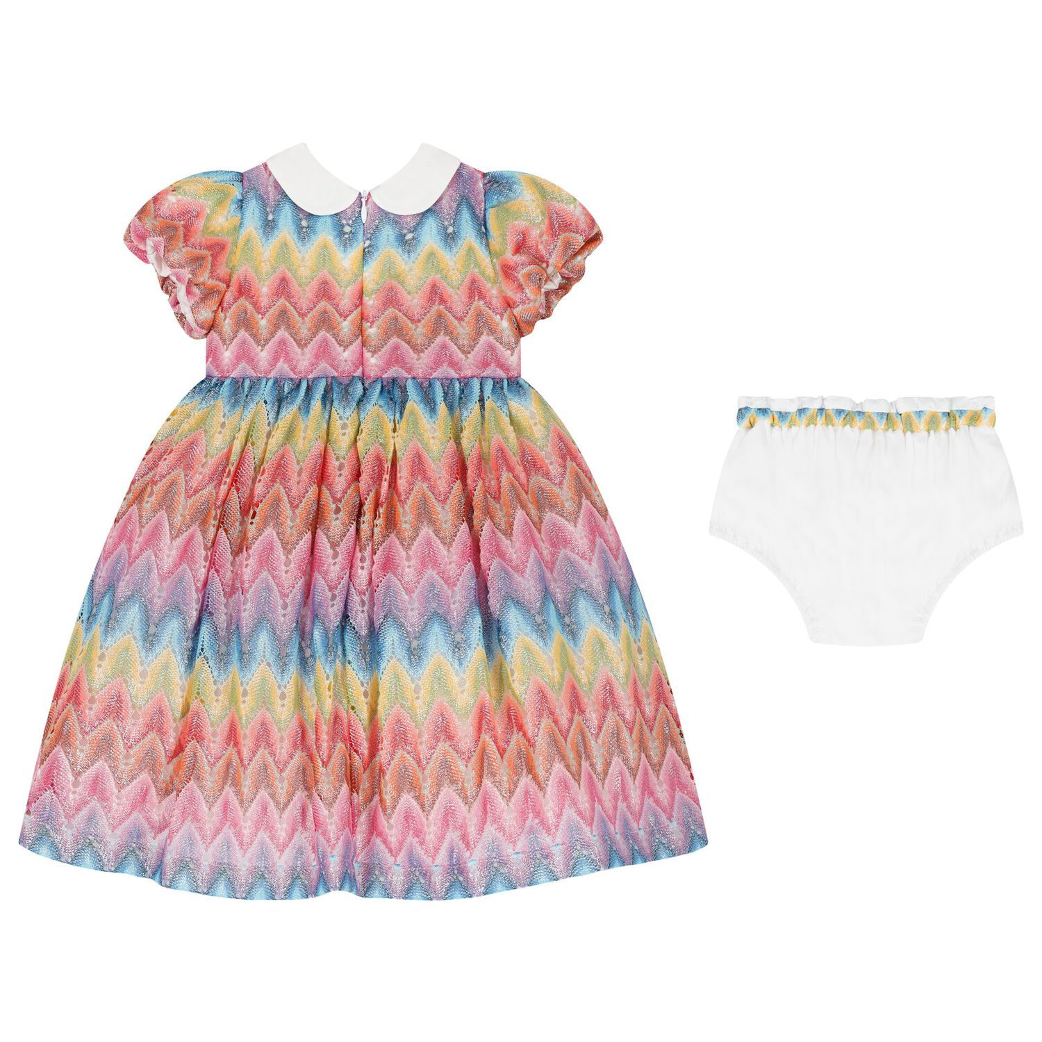 Younger Multi-Coloured Zig Zag Dress Set, 1, hi-res
