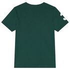 Boys Green Logo T-Shirt , 1, hi-res
