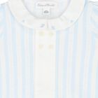 Blue & White Baby Romper, 1, hi-res