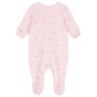 Baby Girls Pink Logo Babygrow, 1, hi-res