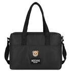 Black Teddy Bear Baby Changing Bag, 3, hi-res