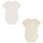 Ivory & Beige Bodysuits ( 2-Pack ), 2, hi-res