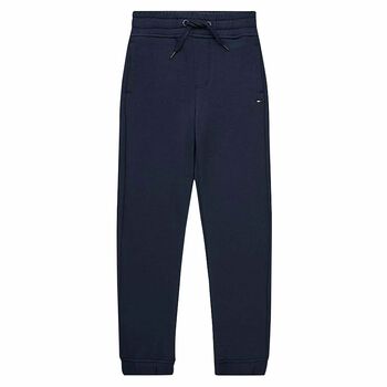 Boys Navy Logo Joggers