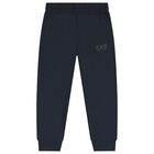 Boys Navy Blue Logo Tracksuit, 4, hi-res