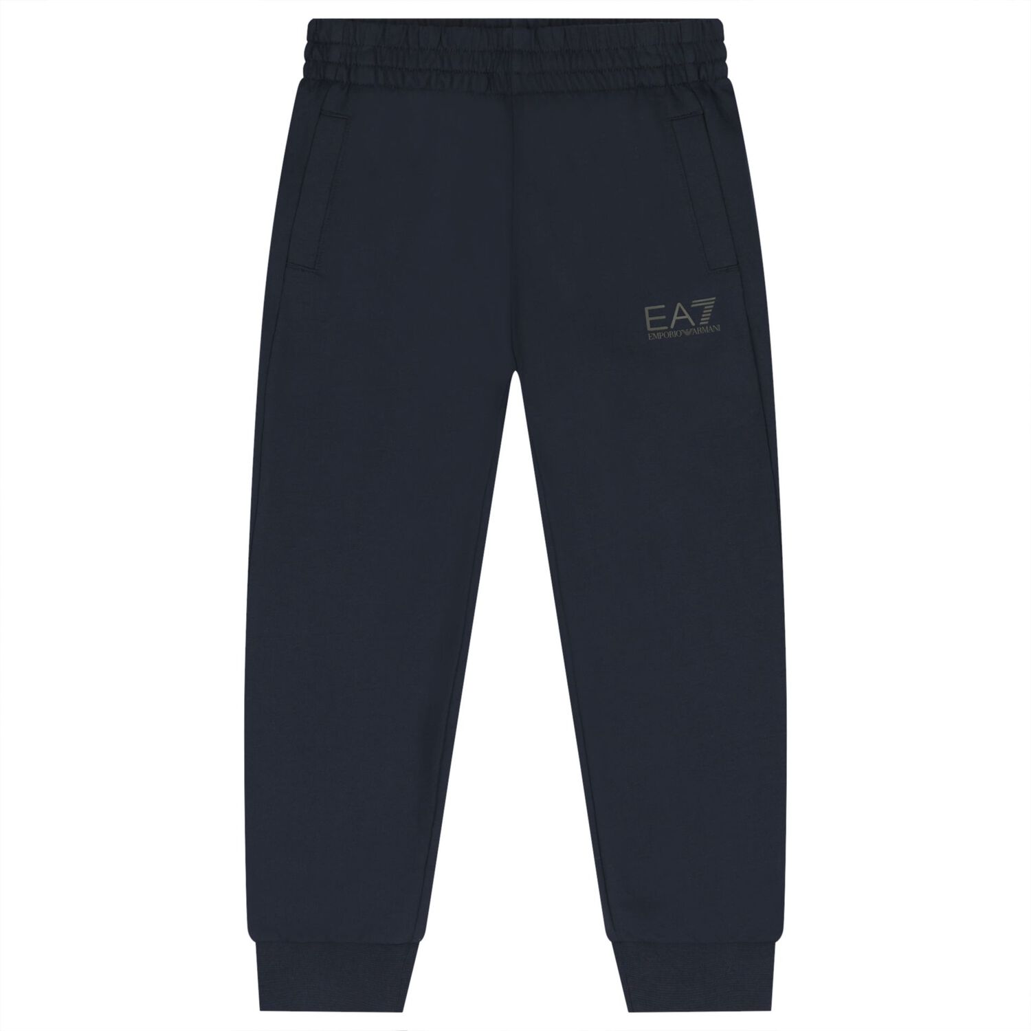 Boys Navy Blue Logo Tracksuit, 4, hi-res