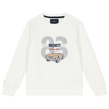 Boys Ivory Logo Sweatshirt