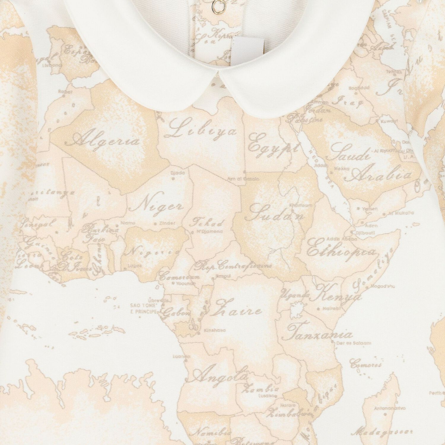 Ivory & Beige Geo Map Babygrow Gift Set, 1, hi-res