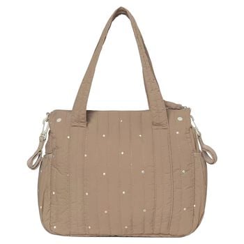 Beige Polka Dot Baby Changing Bag ( 27cm )